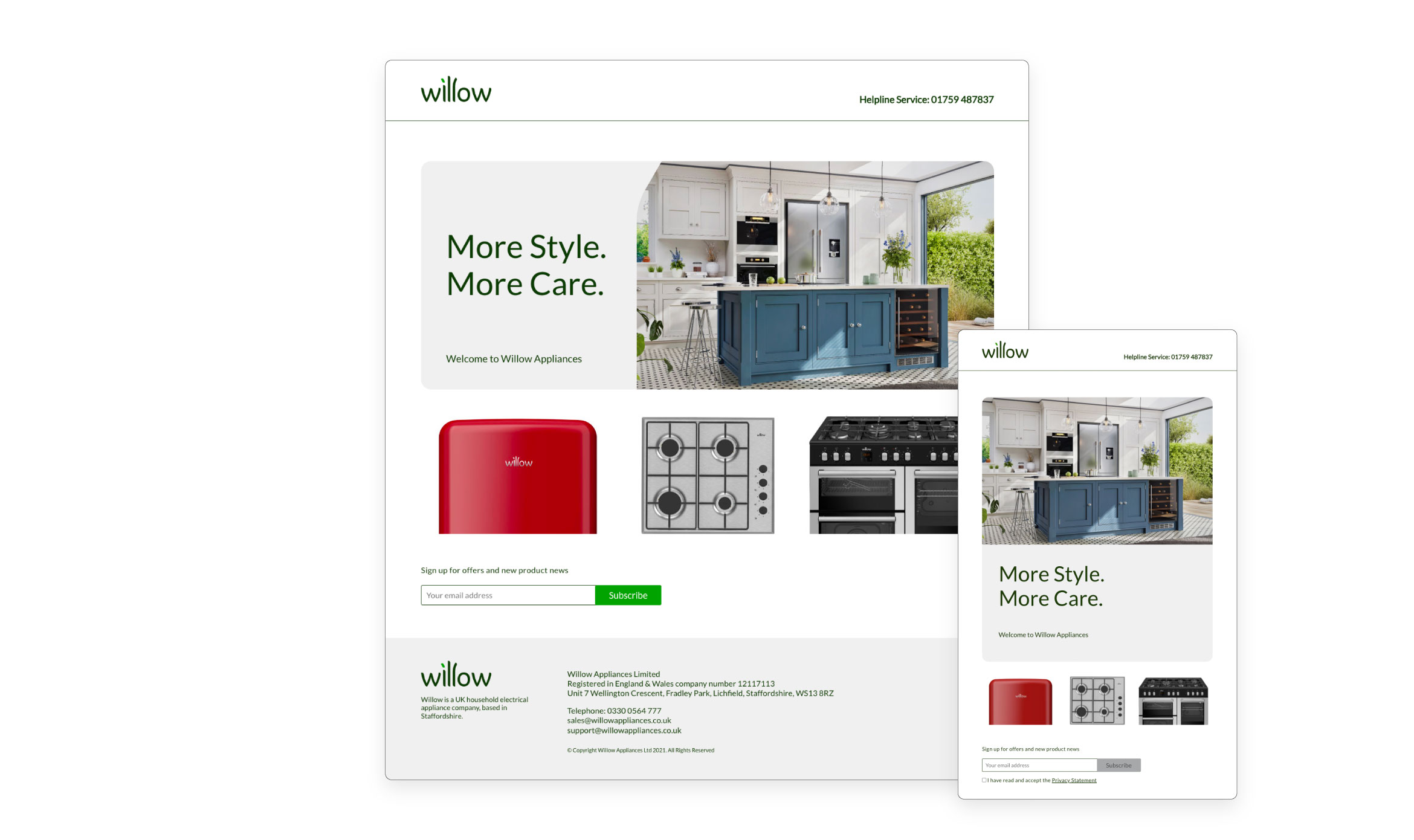 Willow Appliances Real Branding